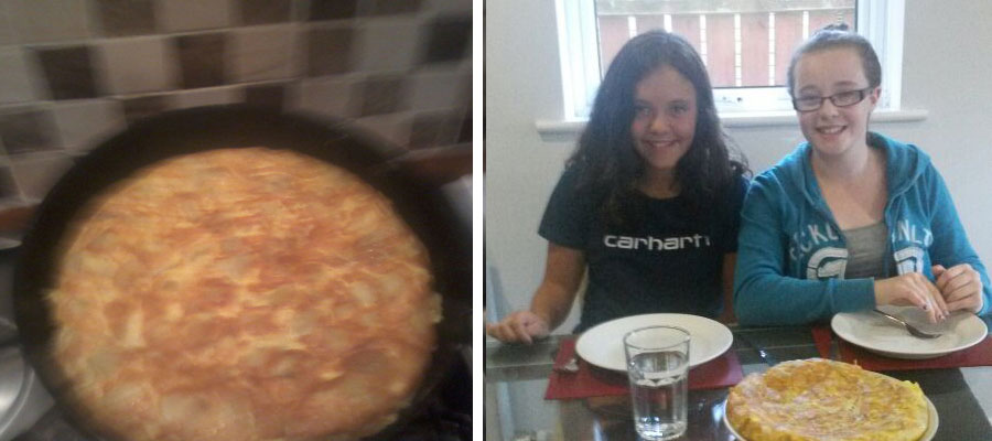 Esti cooked spanish omelette... and looks great!